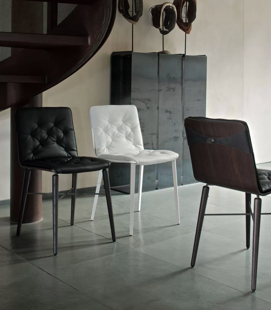 Kate Dining Chair with Wooden Seat - Bontempi