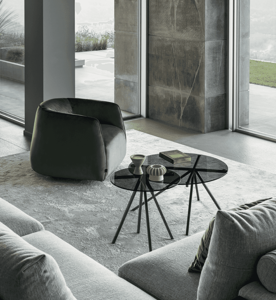 Kodi Swivel Armchair by Bontempi Casa - Trade Source Furniture
