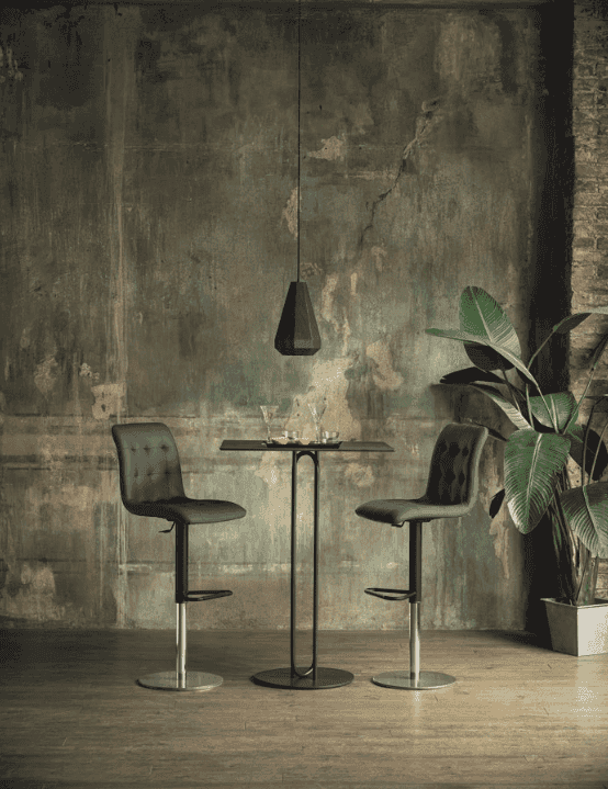 Kuga Adjustable Height Swivel Stool by Bontempi Casa - Trade Source Furniture