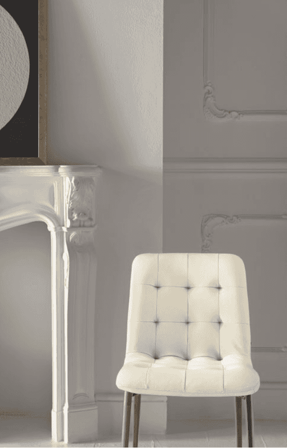 Kuga Slim Dining Chair with Metal Legs by Bontempi Casa - Trade Source Furniture