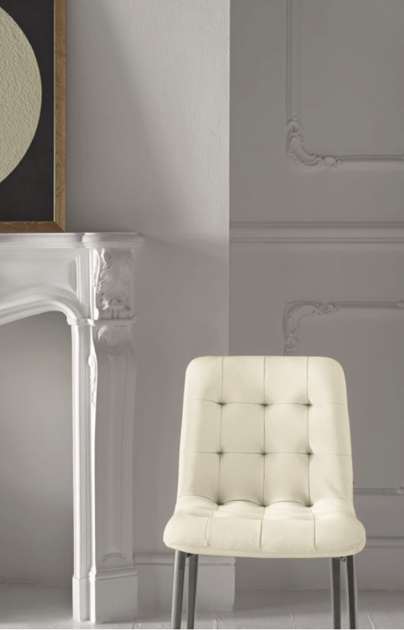 Kuga Slim Dining Chair with Metal Legs by Bontempi Casa - Trade Source Furniture