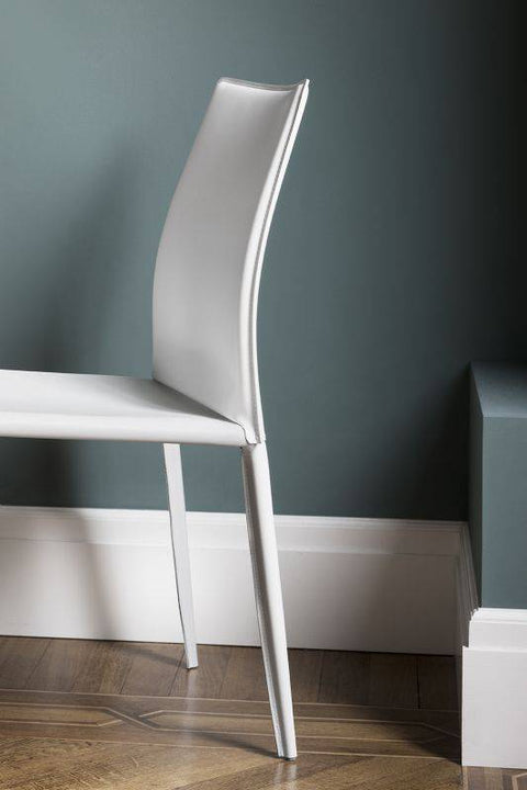 Linda Leather High Back Dining Chair by Bontempi Casa - Trade Source Furniture