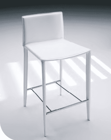 Linda Leather Low Back Counter Stool - Bontempi