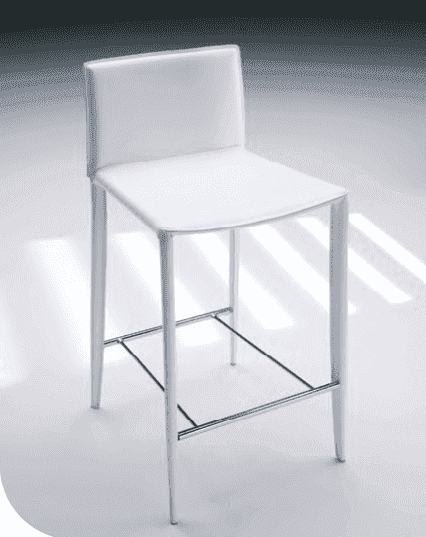 Linda Leather Low Back Counter Stool - Bontempi
