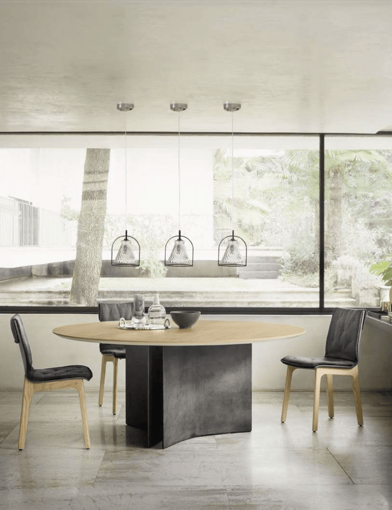 Magnum 71" Round Dining Table by Bontempi Casa - Trade Source Furniture