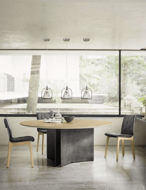 Magnum 71" Round Dining Table by Bontempi Casa - Trade Source Furniture