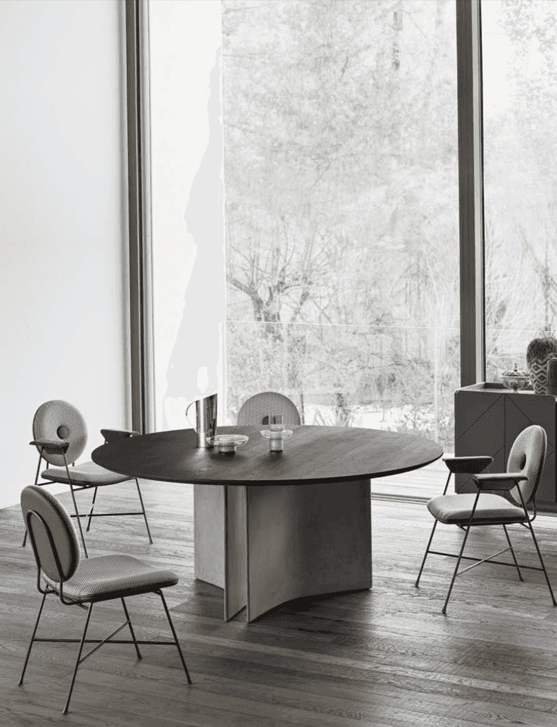 Magnum 71" Round Dining Table by Bontempi Casa - Trade Source Furniture