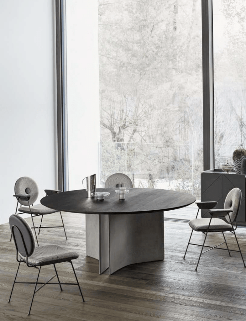 Magnum 71" Round Dining Table by Bontempi Casa - Trade Source Furniture