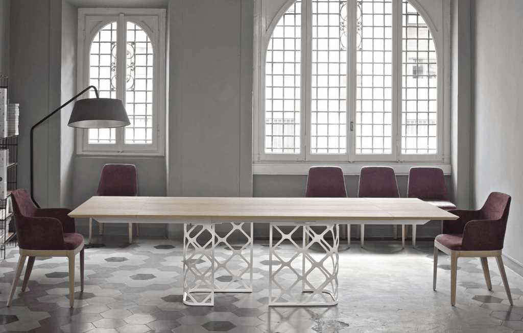 Majesty 63" to 94.5" Extending Dining Table by Bontempi Casa - Trade Source Furniture