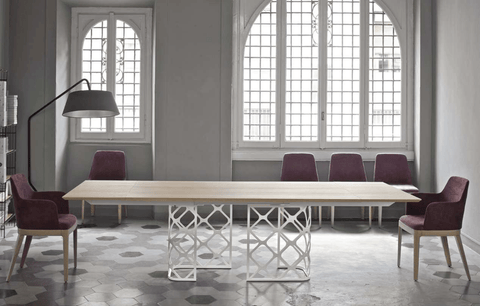 Majesty 63" to 94.5" Extending Dining Table by Bontempi Casa - Trade Source Furniture