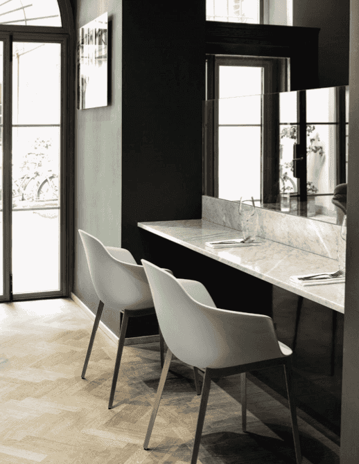 Mood Dining Chair with Arms by Bontempi Casa - Trade Source Furniture