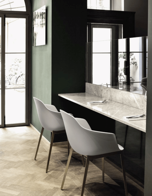 Mood Dining Chair with Arms by Bontempi Casa - Trade Source Furniture