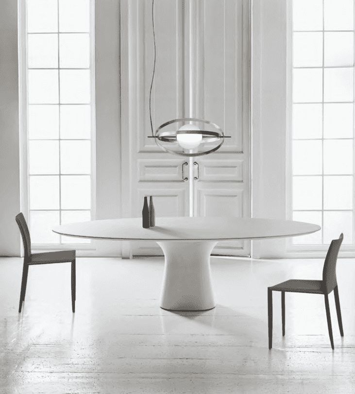 Podium 98" Oval Dining Table - Bontempi