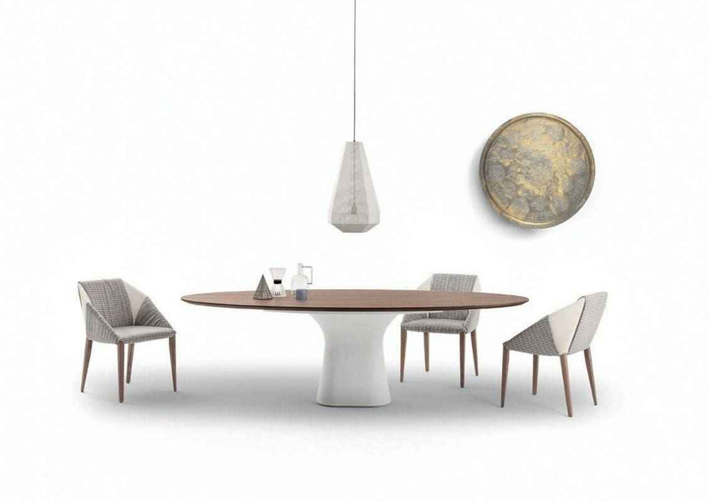 Podium 98" Oval Dining Table by Bontempi Casa - Trade Source Furniture
