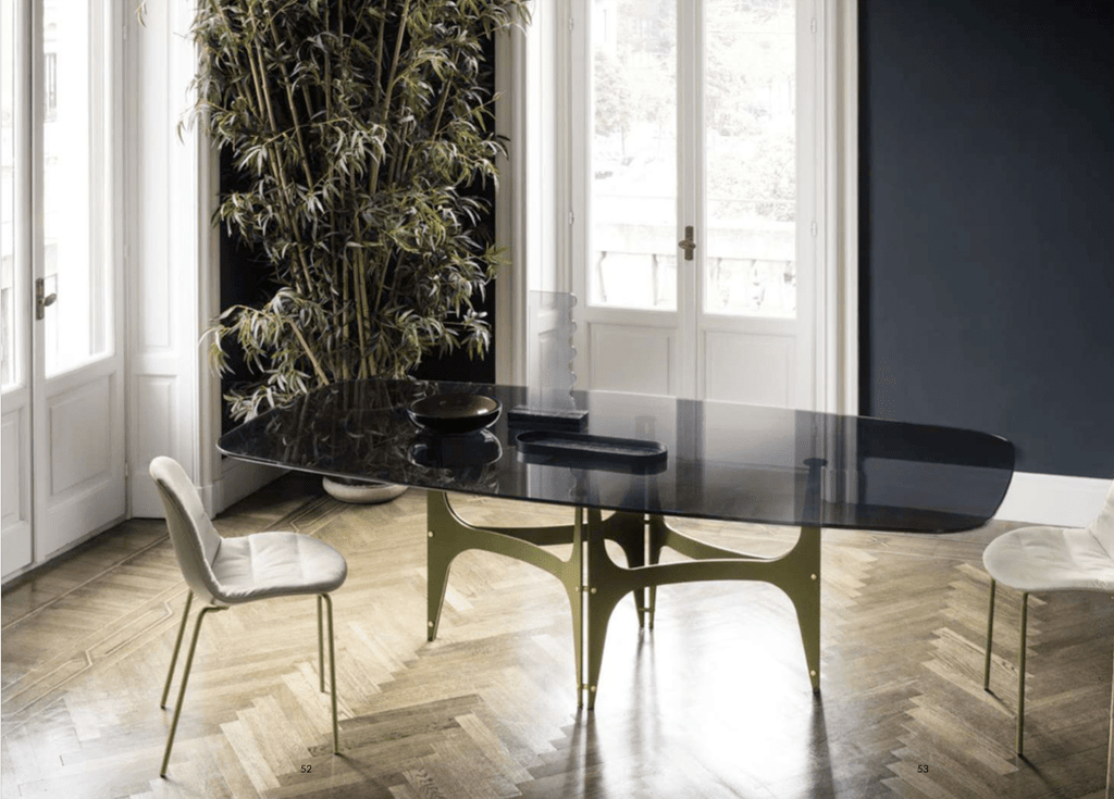 Universe Dining Table with Rounded Corners by Bontempi Casa - Trade Source Furniture
