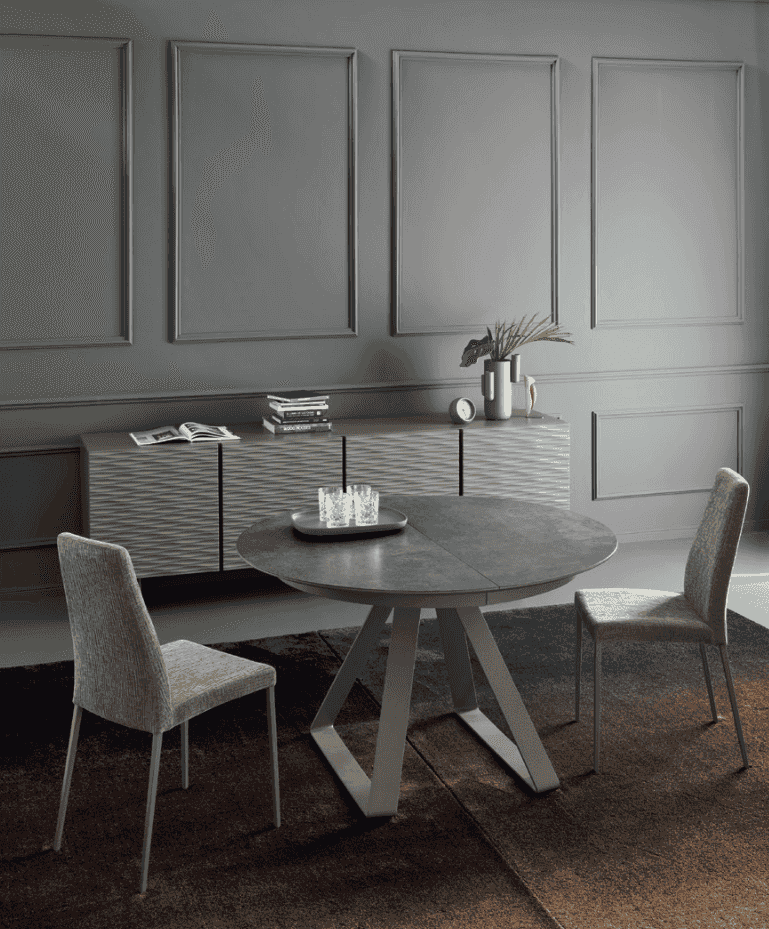 Atlante Extendable Round Dining Table - Trade Source Furniture