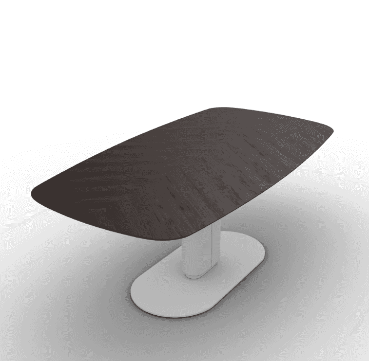 Cameo Wood Dining Table with Rounded Corners - Trade Source Furniture