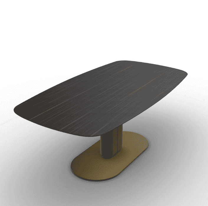 Cameo Wood Dining Table with Rounded Corners - Trade Source Furniture