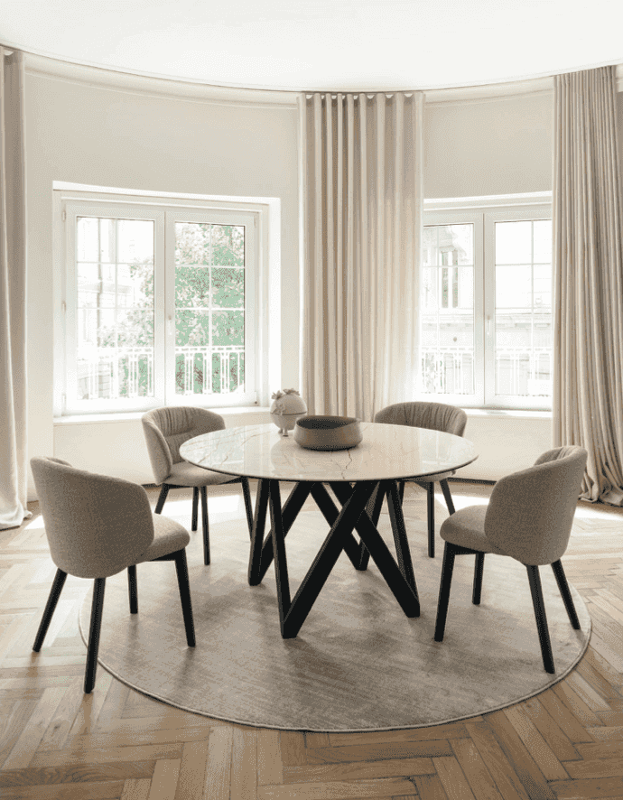 Cartesio Round Dining Table - Calligaris