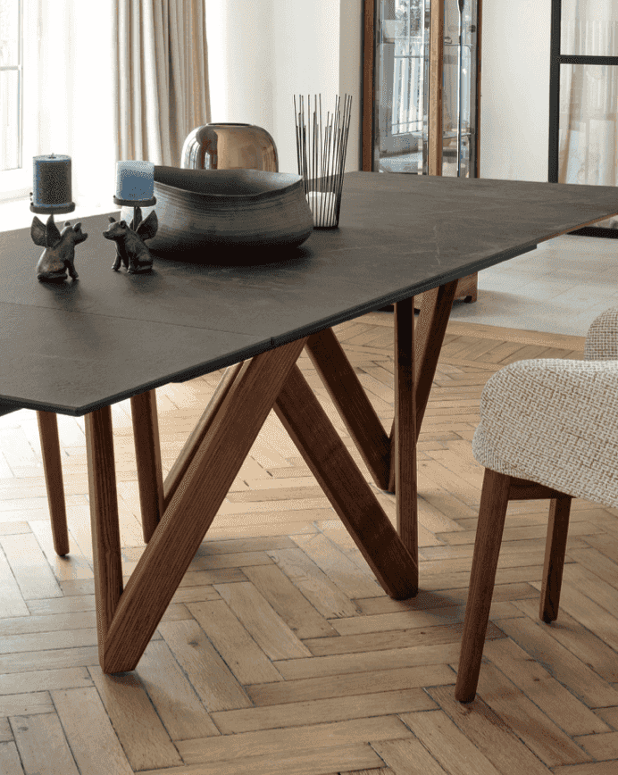 Cartesio Wood Extending Dining Table - Calligaris