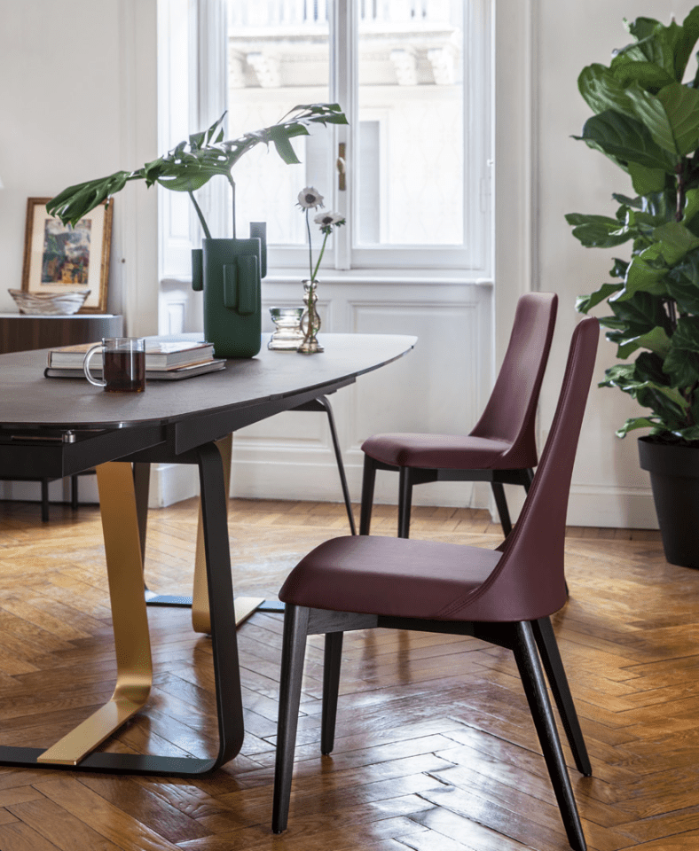 CS1423 Etoile Chair with Wood Legs - Trade Source Furniture