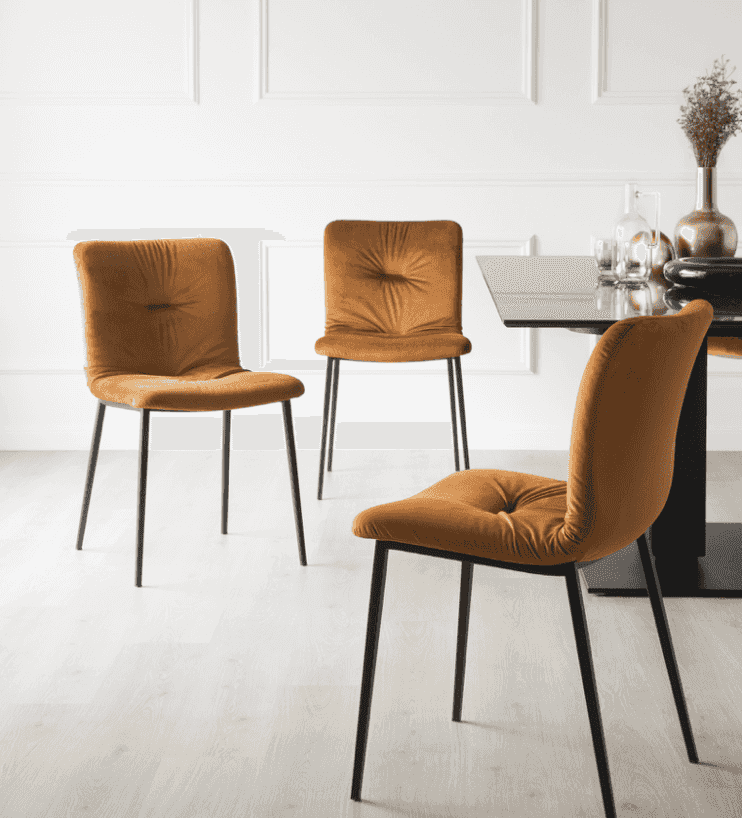 CS1848 Annie Soft Chair with Metal Legs - Trade Source Furniture