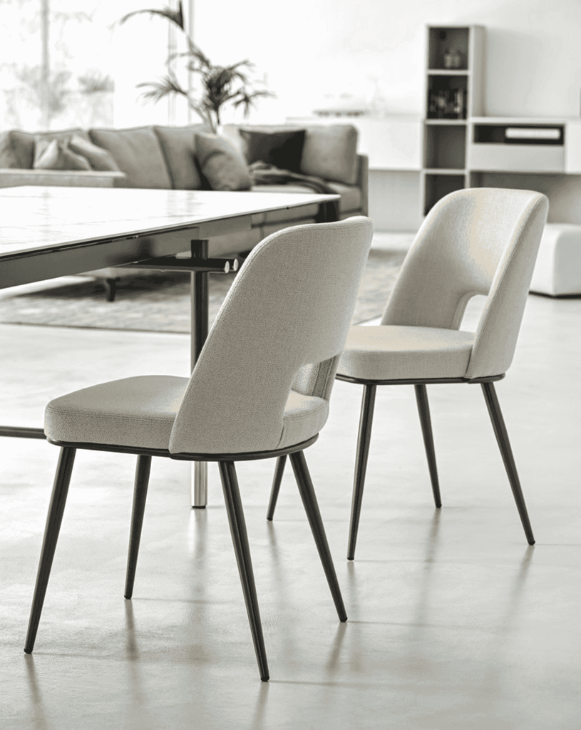 CS1895 Foyer Chair with Metal Legs and Open Back - Trade Source Furniture