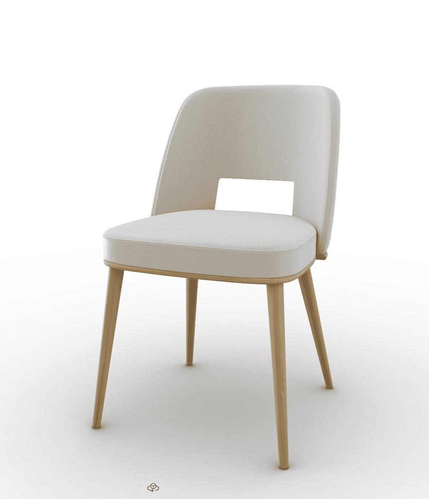 CS1899 Foyer Chair with Wood Legs and Open Back - Trade Source Furniture