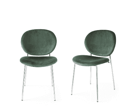 CS2004 Ines Dining Chair with Metal Legs - Trade Source Furniture