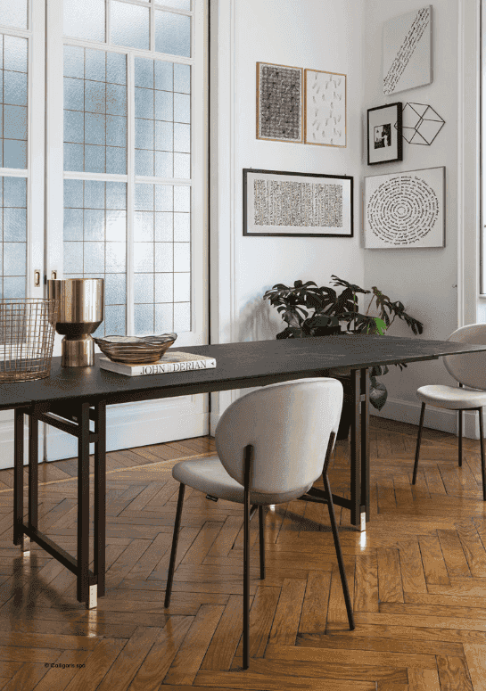 CS2004 Ines Dining Chair with Metal Legs - Trade Source Furniture