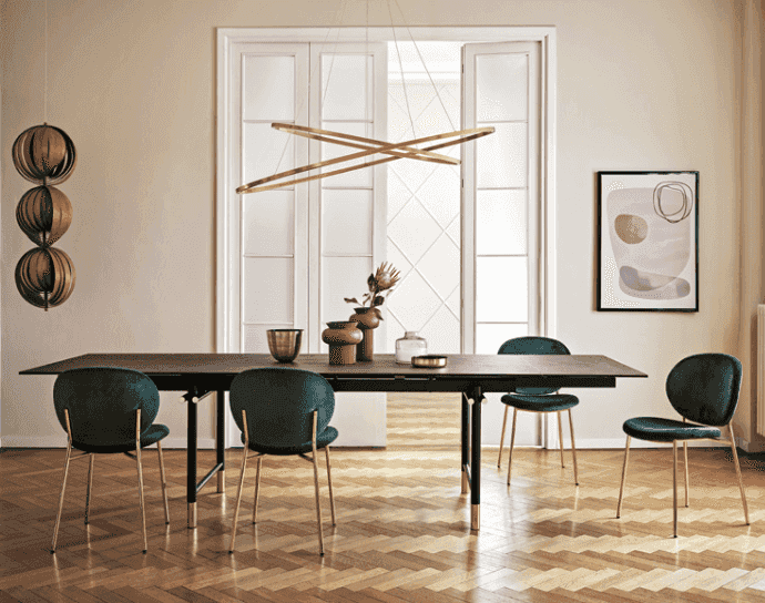 CS2004 Ines Dining Chair with Metal Legs - Trade Source Furniture