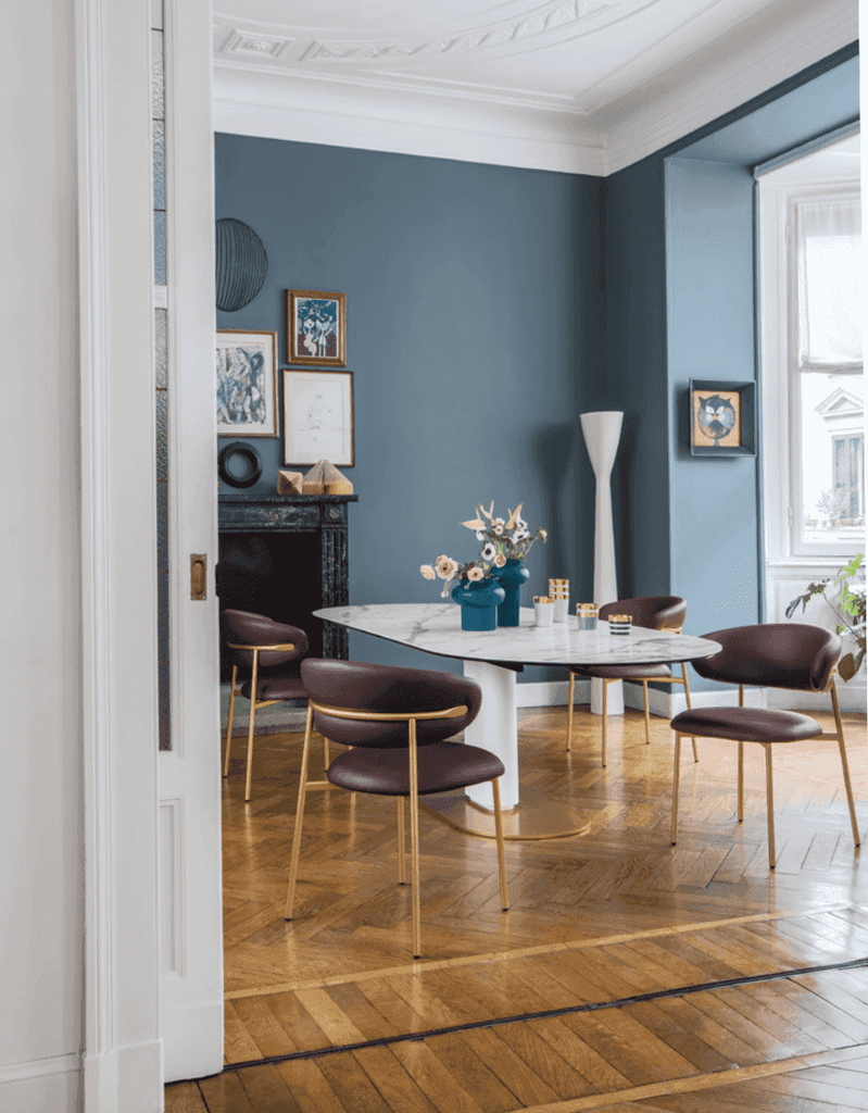 CS2031 Oleandro Dining Chair with Metal Legs - Trade Source Furniture