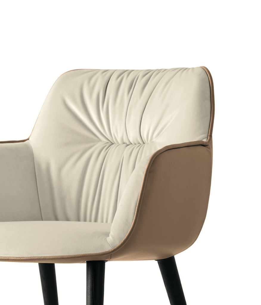 CS2074 Cocoon Chair with Wood Legs - Trade Source Furniture