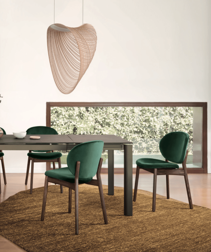 CS2079 Ines Dining Chair with Wood Legs - Trade Source Furniture
