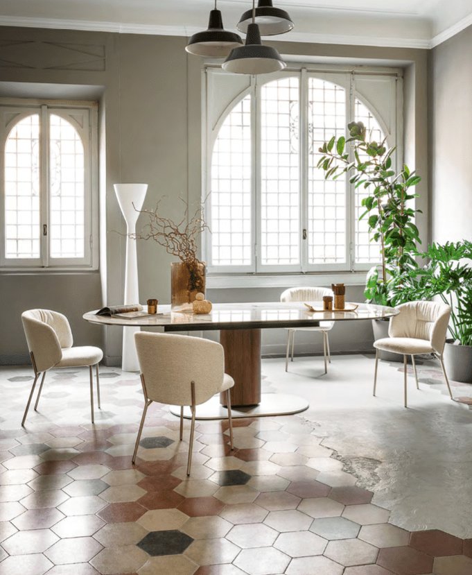 CS2211 Sweel Dining Chair with Metal Legs - Calligaris