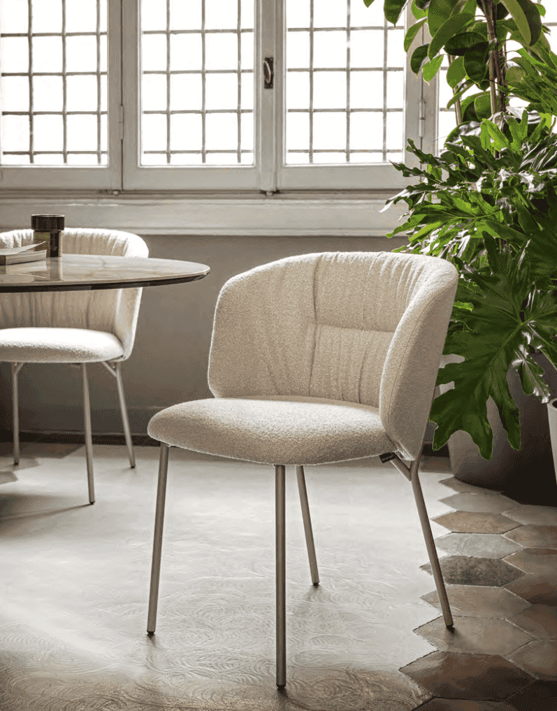 CS2211 Sweel Dining Chair with Metal Legs - Calligaris