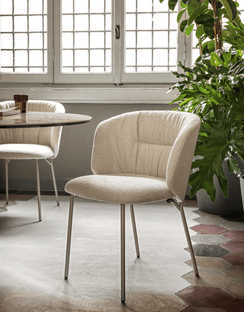 CS2211 Sweel Dining Chair with Metal Legs - Calligaris