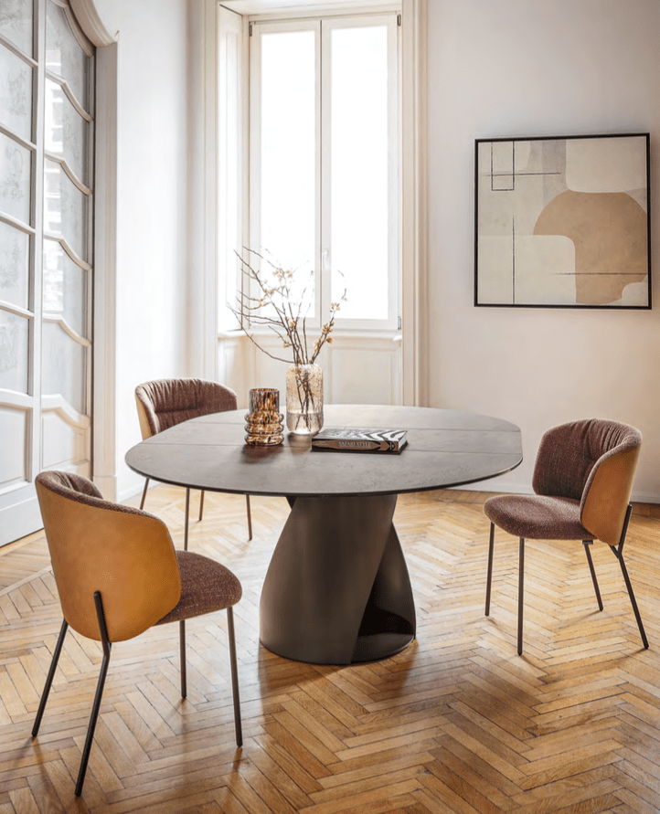 CS2211 Sweel Dining Chair with Metal Legs - Calligaris
