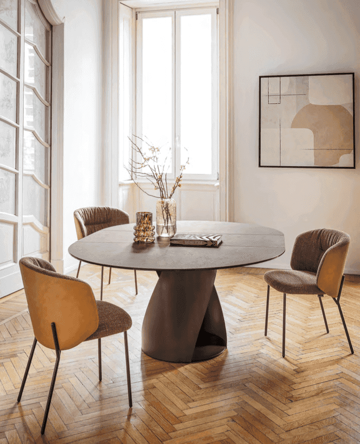 CS2211 Sweel Dining Chair with Metal Legs - Calligaris