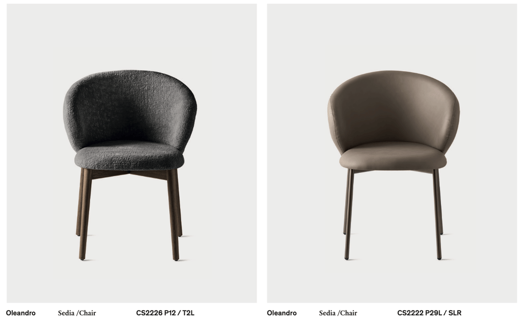 CS2222 Oleandro Dining Chair with Metal Legs - Calligaris