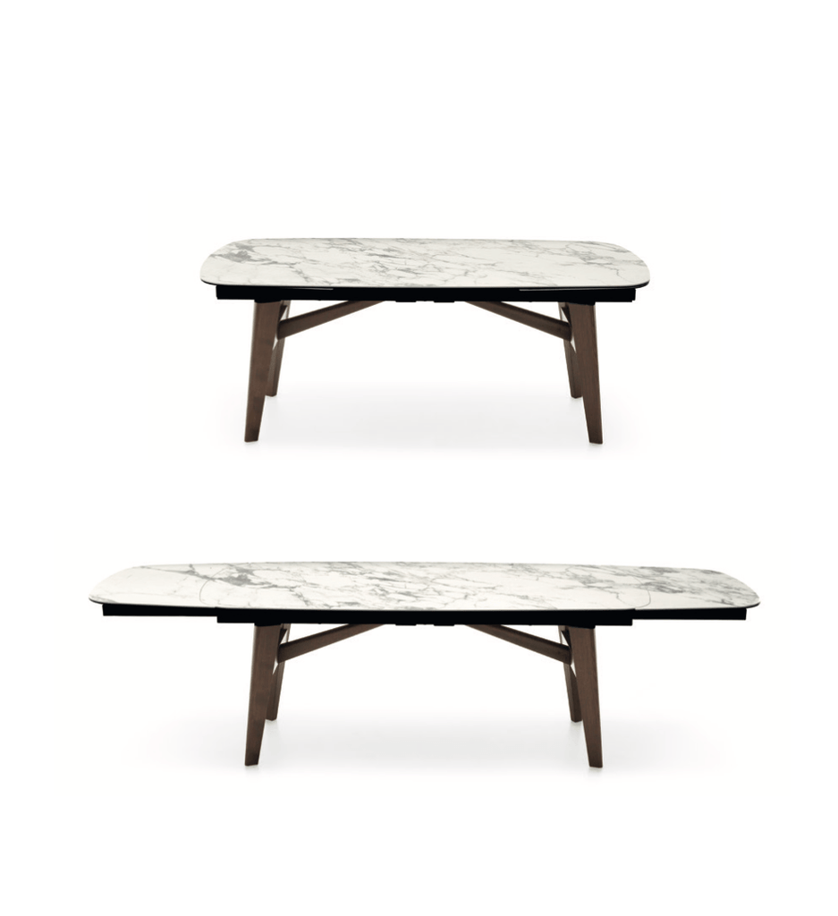 CS4127 Abrey Extending Dining Table with Rounded Corners - Trade Source Furniture