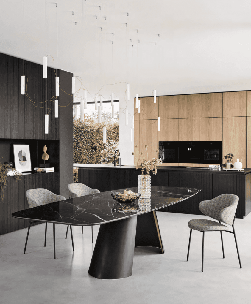 CS4132-S Apian Elliptical Extension Dining Table - Calligaris