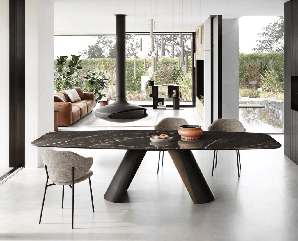 CS4132-S Apian Elliptical Extension Dining Table - Calligaris