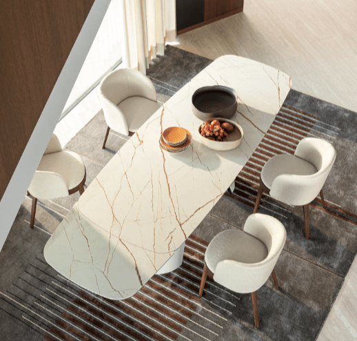 CS4132-S Apian Elliptical Extension Dining Table - Trade Source Furniture
