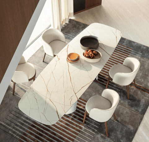CS4132-S Apian Elliptical Extension Dining Table - Trade Source Furniture
