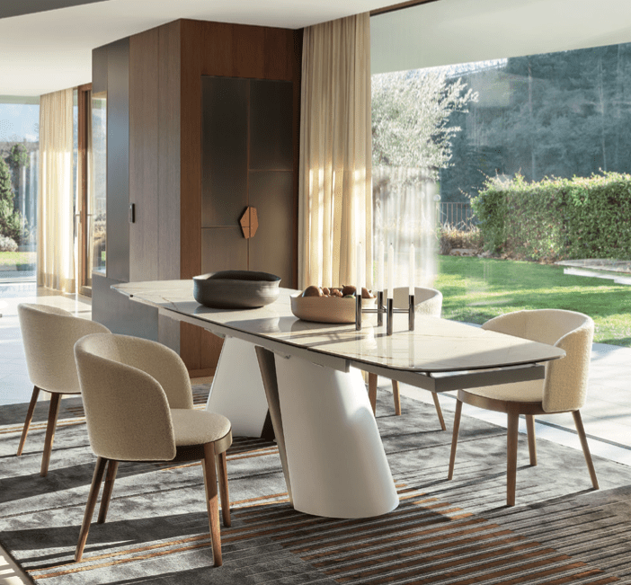 CS4132-S Apian Elliptical Extension Dining Table - Trade Source Furniture