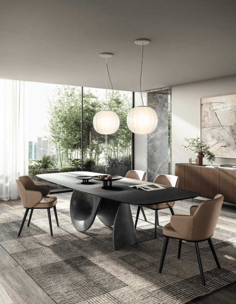 CS4141 Seashell 118" Elliptical Dining Table - Trade Source Furniture