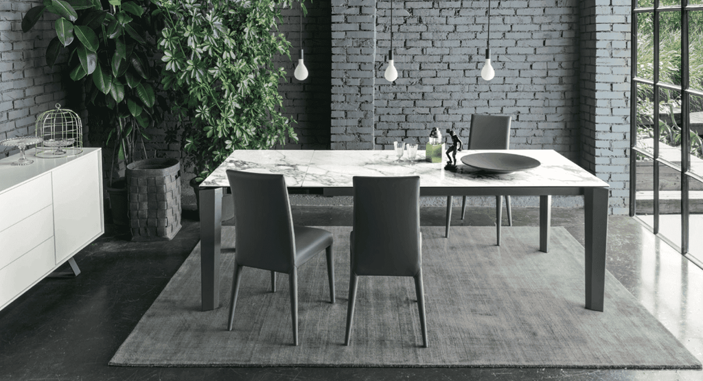 Delta 63in to 86.5in Extendable Dining Table - Trade Source Furniture