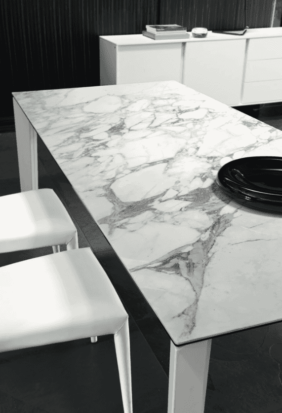 Delta 63in to 86.5in Extendable Dining Table - Trade Source Furniture