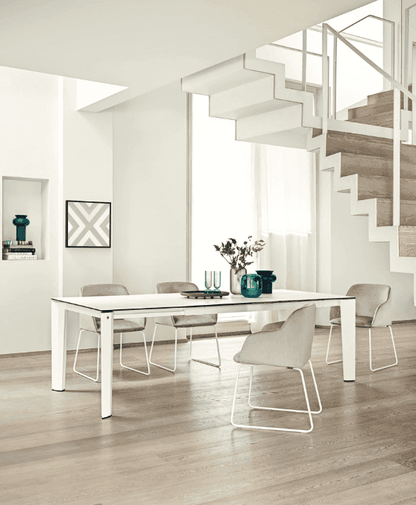 Delta 63in to 86.5in Extendable Dining Table - Trade Source Furniture